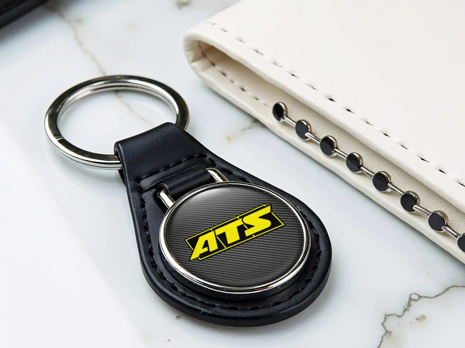 ATS Leather Key Pouch Sturdy Premium Glossy Finish